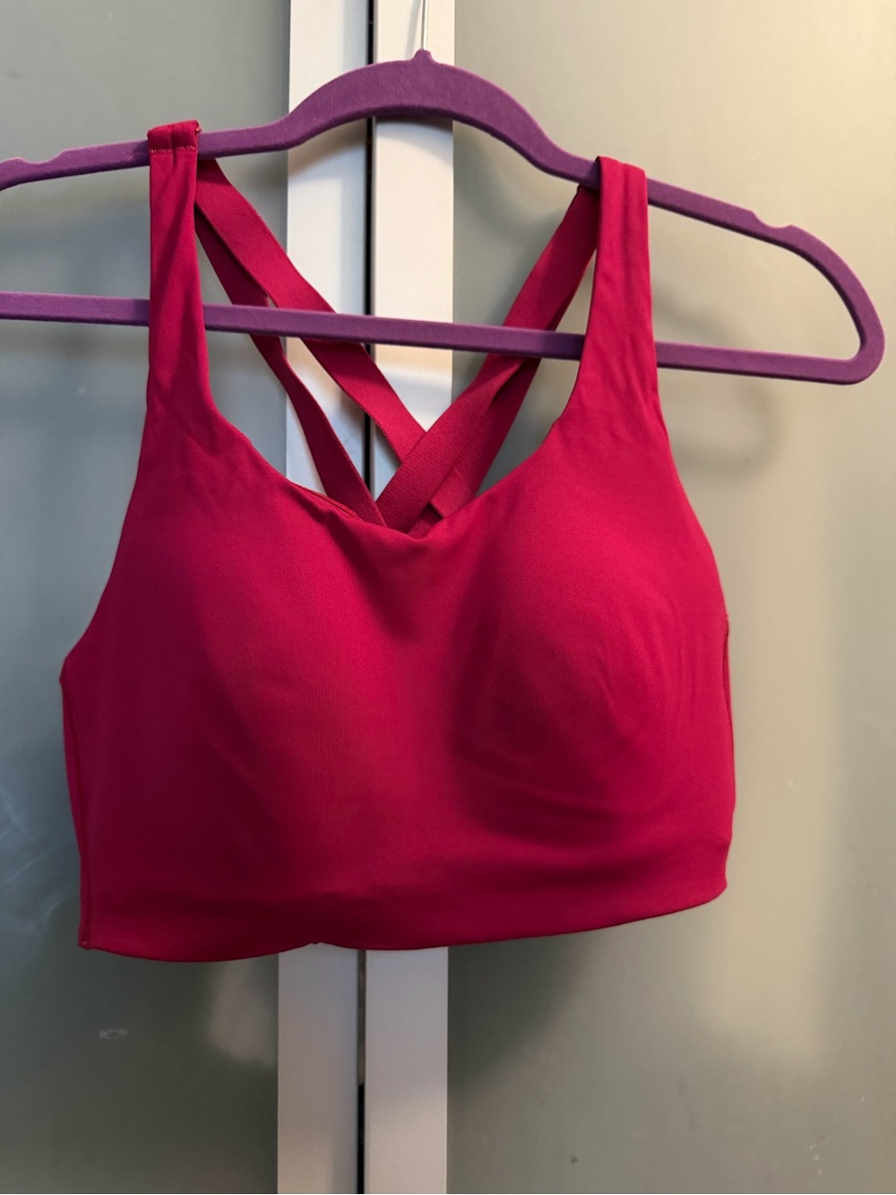 Lululemon Women's Crisscross Back Sports Bra - Hot Pink